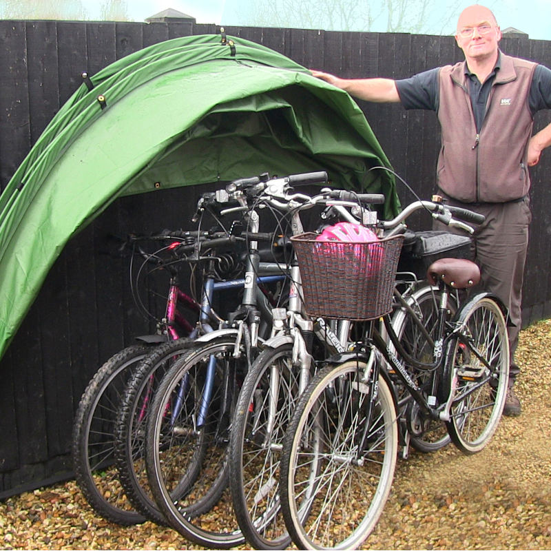 storing bicycles outside
